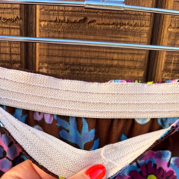 Vintage Brown Floral Skirt - Picture 5 of 10